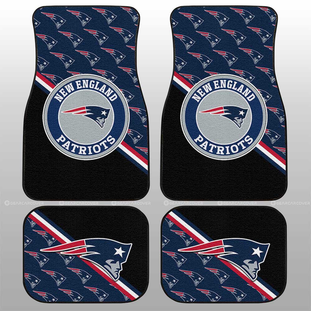 New England Patriots Car Floor Mats Custom Car Accessories For Fans - Gearcarcover - 1