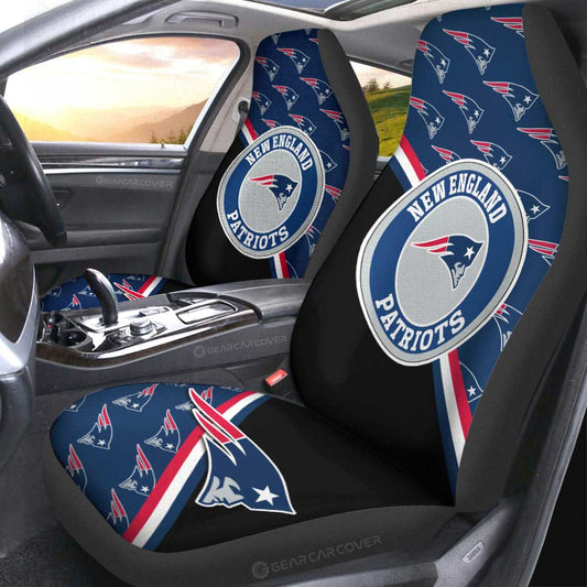 New England Patriots Car Seat Covers Custom Car Accessories For Fans - Gearcarcover - 2