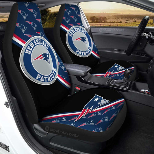 New England Patriots Car Seat Covers Custom Car Accessories For Fans - Gearcarcover - 1