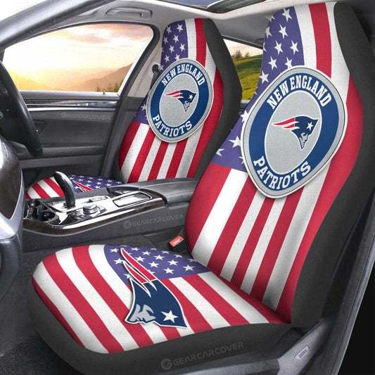 New England Patriots Car Seat Covers Custom Car Decor Accessories - Gearcarcover - 2