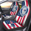 New England Patriots Car Seat Covers Custom US Flag Style - Gearcarcover - 2