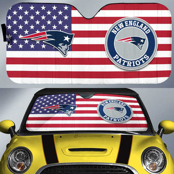 New England Patriots Car Sunshade Custom Car Decor Accessories - Gearcarcover - 1