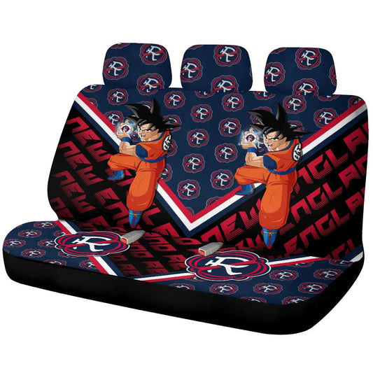 New England Revolution Car Back Seat Covers Custom Car Accessories For Fans - Gearcarcover - 1