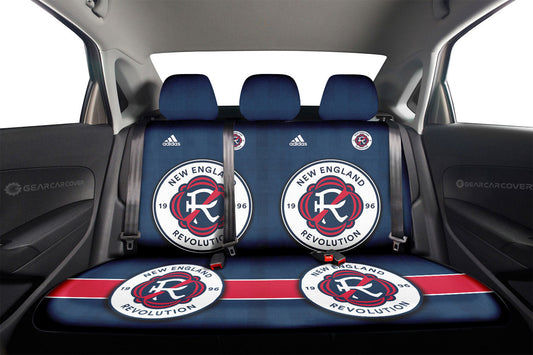 New England Revolution Car Back Seat Covers Custom Car Accessories For Fans - Gearcarcover - 1