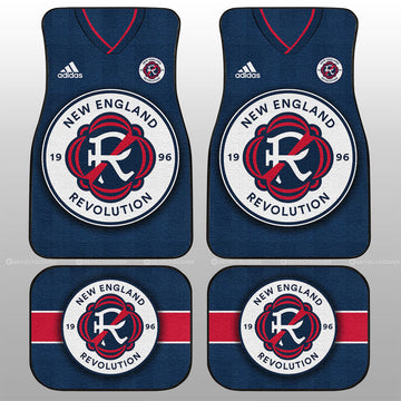 New England Revolution Car Floor Mats Custom Car Accessories For Fans - Gearcarcover - 1