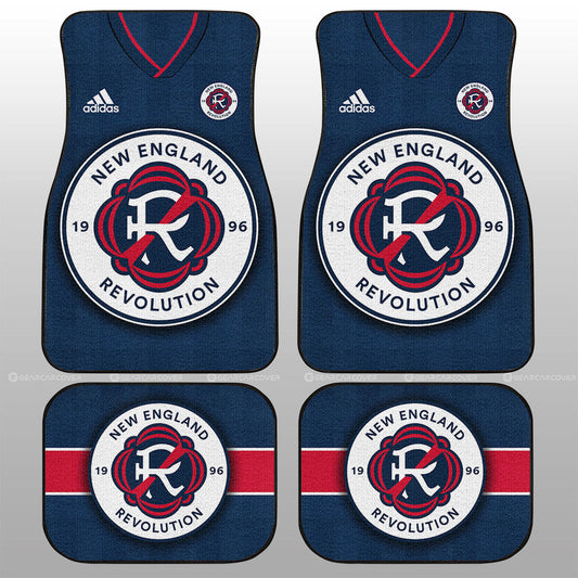 New England Revolution Car Floor Mats Custom Car Accessories For Fans - Gearcarcover - 1