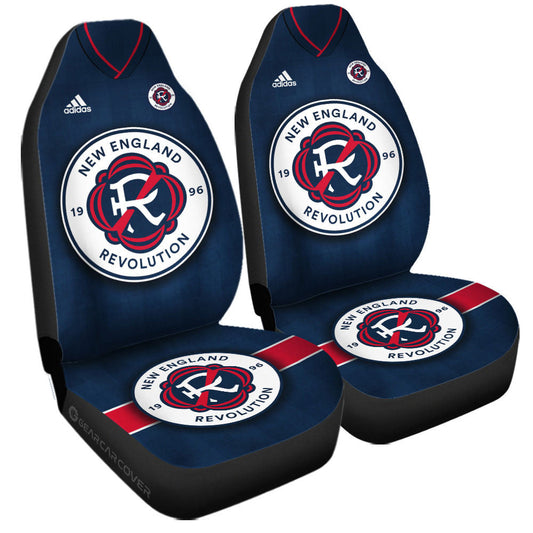 New England Revolution Car Seat Covers Custom Car Accessories For Fans - Gearcarcover - 2