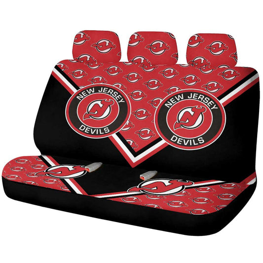 New Jersey Devils Car Back Seat Cover Custom Car Accessories For Fans - Gearcarcover - 1