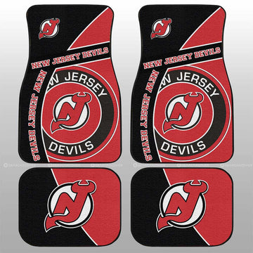 New Jersey Devils Car Floor Mats Custom Car Accessories For Fans - Gearcarcover - 1