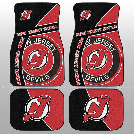 New Jersey Devils Car Floor Mats Custom Car Accessories For Fans - Gearcarcover - 1