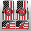 New Jersey Devils Car Floor Mats Custom US Flag Style - Gearcarcover - 1