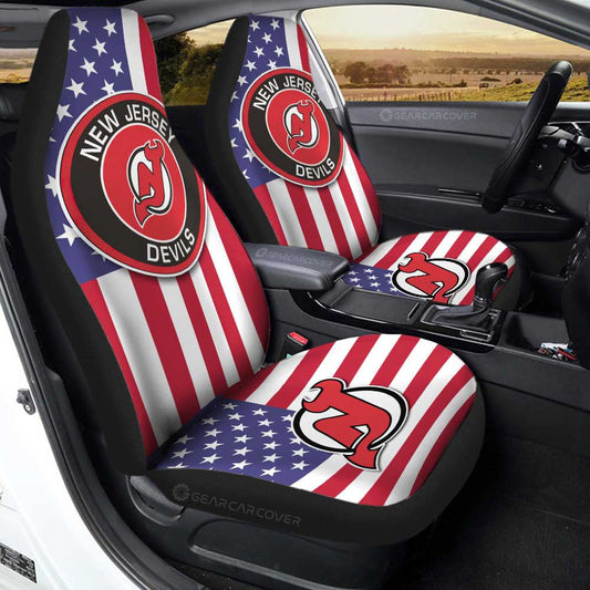 New Jersey Devils Car Seat Covers Custom Car Decor Accessories - Gearcarcover - 1