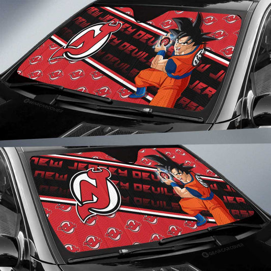 New Jersey Devils Car Sunshade Custom Car Decorations For Fans - Gearcarcover - 2