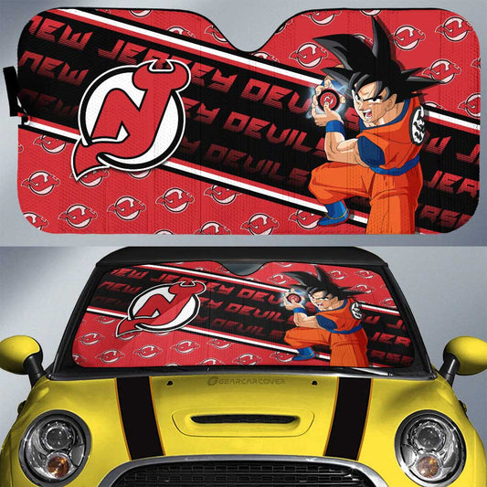 New Jersey Devils Car Sunshade Custom Car Decorations For Fans - Gearcarcover - 1