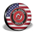 New Jersey Devils Spare Tire Covers Custom US Flag Style - Gearcarcover - 3