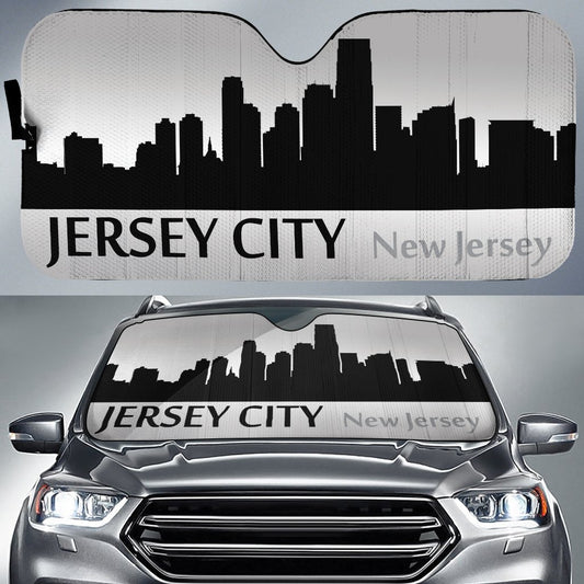 New Jersey Jersey Skyline Car Sunshade Custom Car Accessories - Gearcarcover - 1