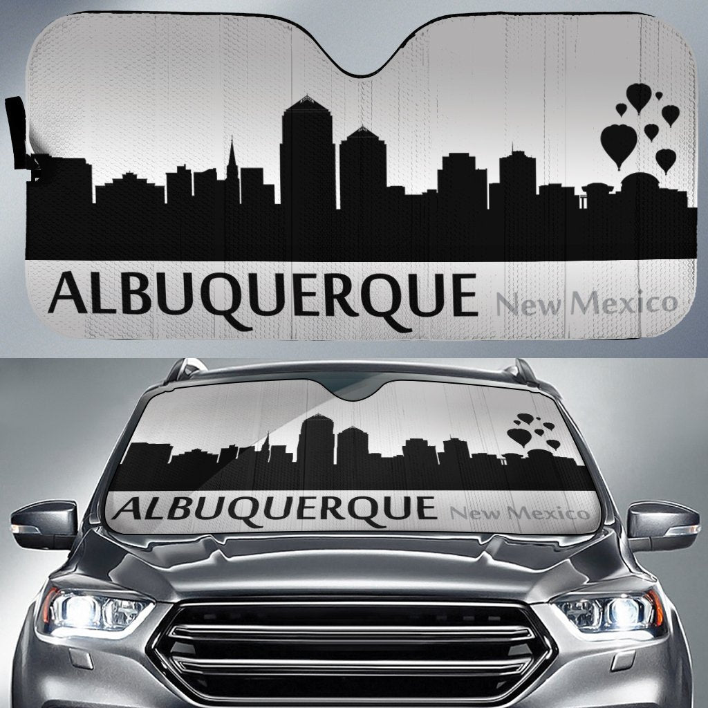New Mexico Albuquerque Skyline Car Sunshade Custom Car Accessories - Gearcarcover - 1