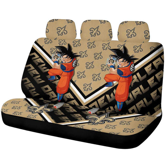 New Orleans Saints Car Back Seat Covers Custom Car Accessories For Fans - Gearcarcover - 1