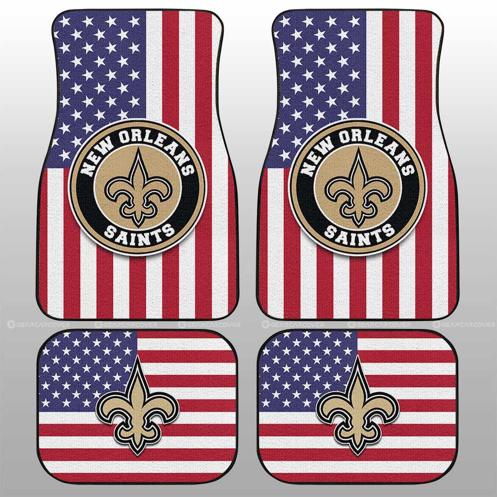 New Orleans Saints Car Floor Mats Custom Car Decor Accessories - Gearcarcover - 1