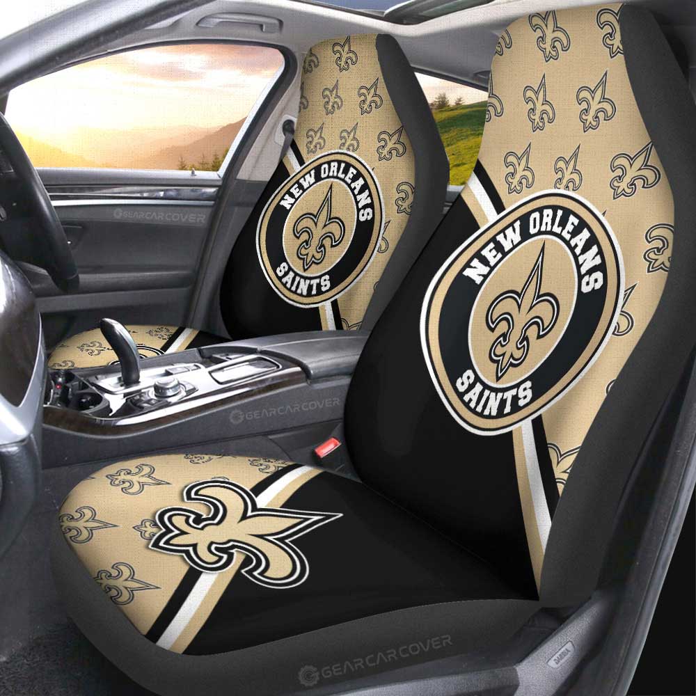 New Orleans Saints Car Seat Covers Custom Car Accessories For Fans - Gearcarcover - 2