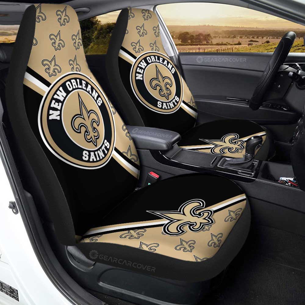 New Orleans Saints Car Seat Covers Custom Car Accessories For Fans - Gearcarcover - 1