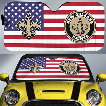 New Orleans Saints Car Sunshade Custom Car Decor Accessories - Gearcarcover - 1