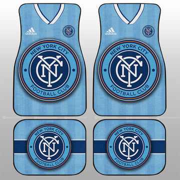 New York City FC Car Floor Mats Custom Car Accessories For Fans - Gearcarcover - 1