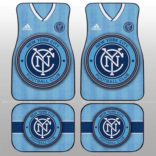 New York City FC Car Floor Mats Custom Car Accessories For Fans - Gearcarcover - 1