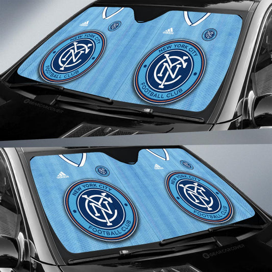 New York City FC Car Sunshade Custom Car Interior Accessories - Gearcarcover - 2