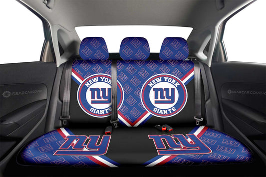 New York Giants Car Back Seat Cover Custom Car Decorations For Fans - Gearcarcover - 2