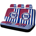 New York Giants Car Back Seat Cover Custom US Flag Style - Gearcarcover - 1