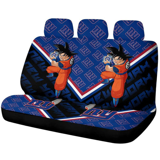 New York Giants Car Back Seat Covers Custom Car Accessories For Fans - Gearcarcover - 1
