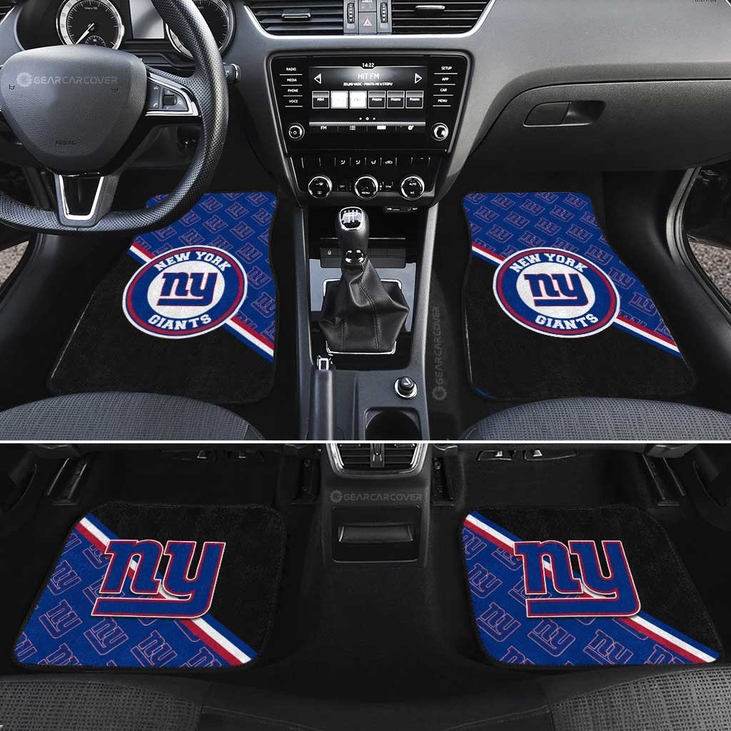 New York Giants Car Floor Mats Custom Car Accessories For Fans - Gearcarcover - 2