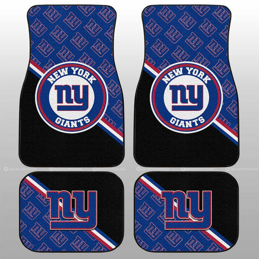 New York Giants Car Floor Mats Custom Car Accessories For Fans - Gearcarcover - 1