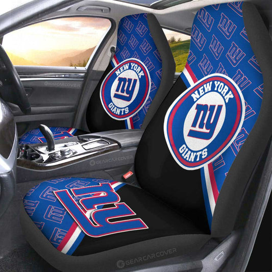 New York Giants Car Seat Covers Custom Car Accessories For Fans - Gearcarcover - 2