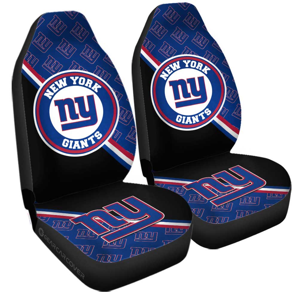 New York Giants Car Seat Covers Custom Car Accessories For Fans - Gearcarcover - 3