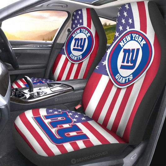 New York Giants Car Seat Covers Custom Car Decor Accessories - Gearcarcover - 2