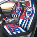 New York Giants Car Seat Covers Custom US Flag Style - Gearcarcover - 2