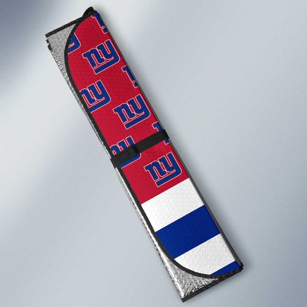 New York Giants Car Sunshade Custom US Flag Style - Gearcarcover - 3