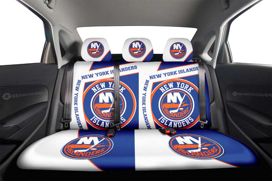 New York Islanders Car Back Seat Cover Custom Car Accessories For Fans - Gearcarcover - 2