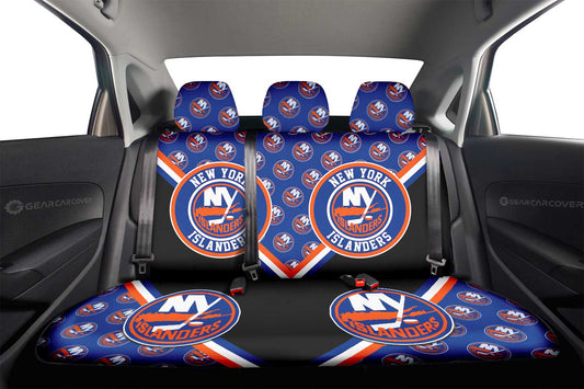 New York Islanders Car Back Seat Cover Custom Car Accessories For Fans - Gearcarcover - 2