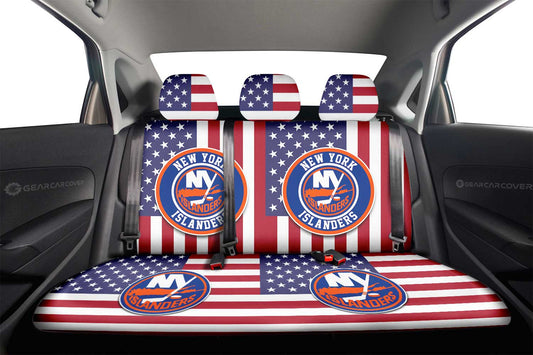 New York Islanders Car Back Seat Cover Custom Car Accessories - Gearcarcover - 2