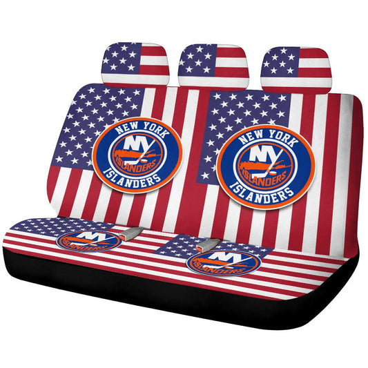 New York Islanders Car Back Seat Cover Custom Car Accessories - Gearcarcover - 1
