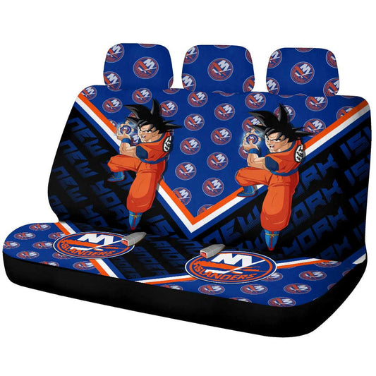 New York Islanders Car Back Seat Cover Custom Car Decorations For Fans - Gearcarcover - 1