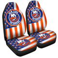 New York Islanders Car Seat Covers Custom US Flag Style - Gearcarcover - 3