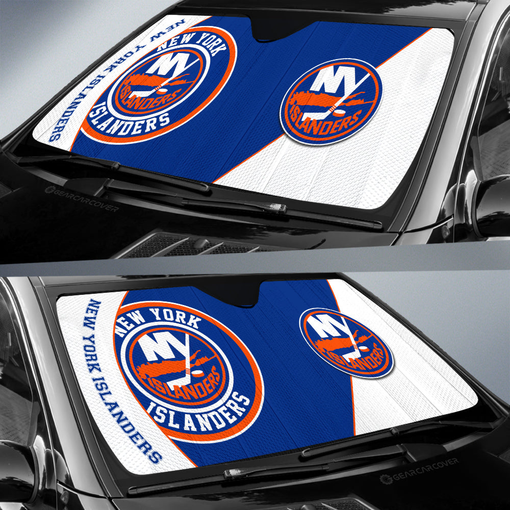 New York Islanders Car Sunshade Custom Car Accessories For Fans - Gearcarcover - 2