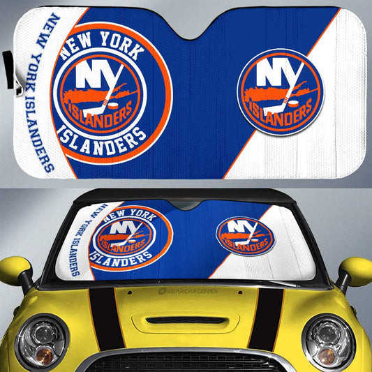 New York Islanders Car Sunshade Custom Car Accessories For Fans - Gearcarcover - 1