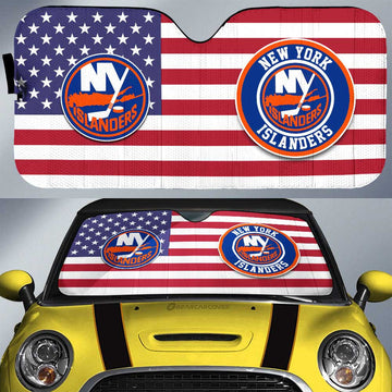 New York Islanders Car Sunshade Custom Car Accessories - Gearcarcover - 1