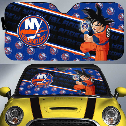 New York Islanders Car Sunshade Custom Car Decorations For Fans - Gearcarcover - 1