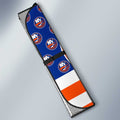 New York Islanders Car Sunshade Custom US Flag Style - Gearcarcover - 3